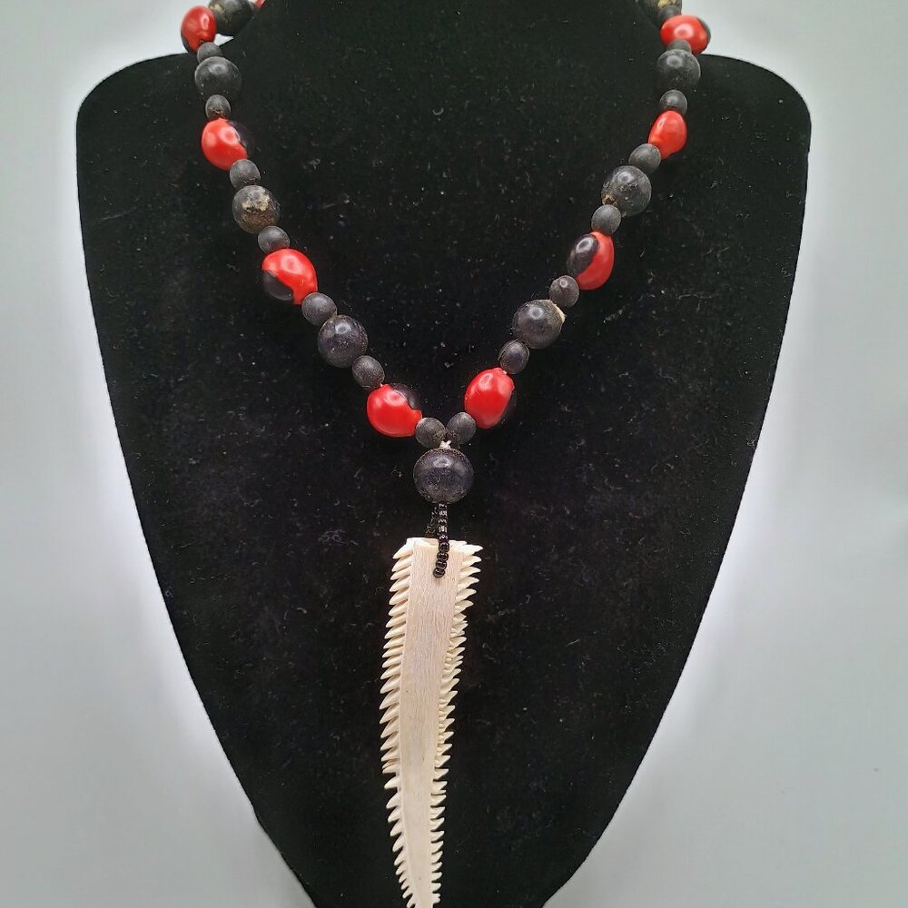 Handmade Huayruro Seed Necklace, Pendant, Good Luck Amulet